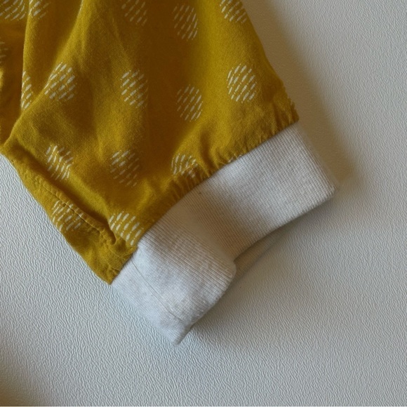 MAEVE Anthropologie Top Size 2 Mustard Yellow Polka Dot 3/4 Sleeve Blouse - Picture 10 of 16